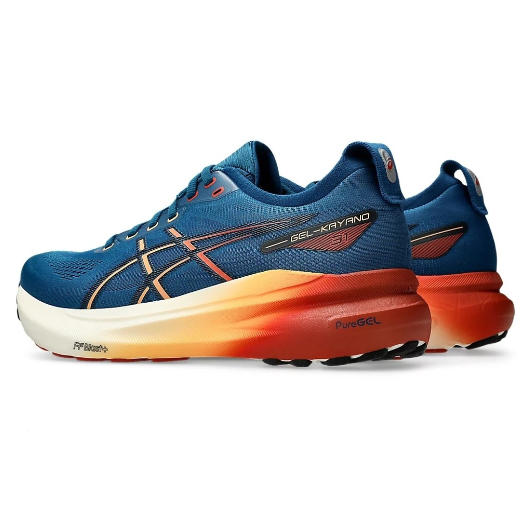 Tênis Asics Gel-Kayano 31 Paris -Platinum - Azul Marinho com Vermelho
