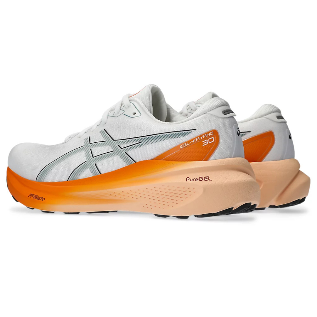 Tênis Asics Gel-Kayano 30 - Branco e Laranja
