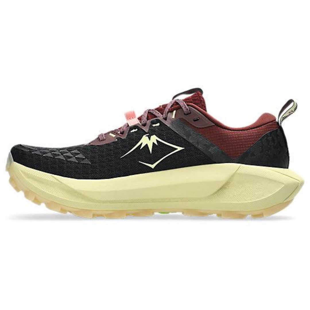 Tênis Asics Gel Trabuco 13 - Preto/Vermelho Vinho/Amarelo