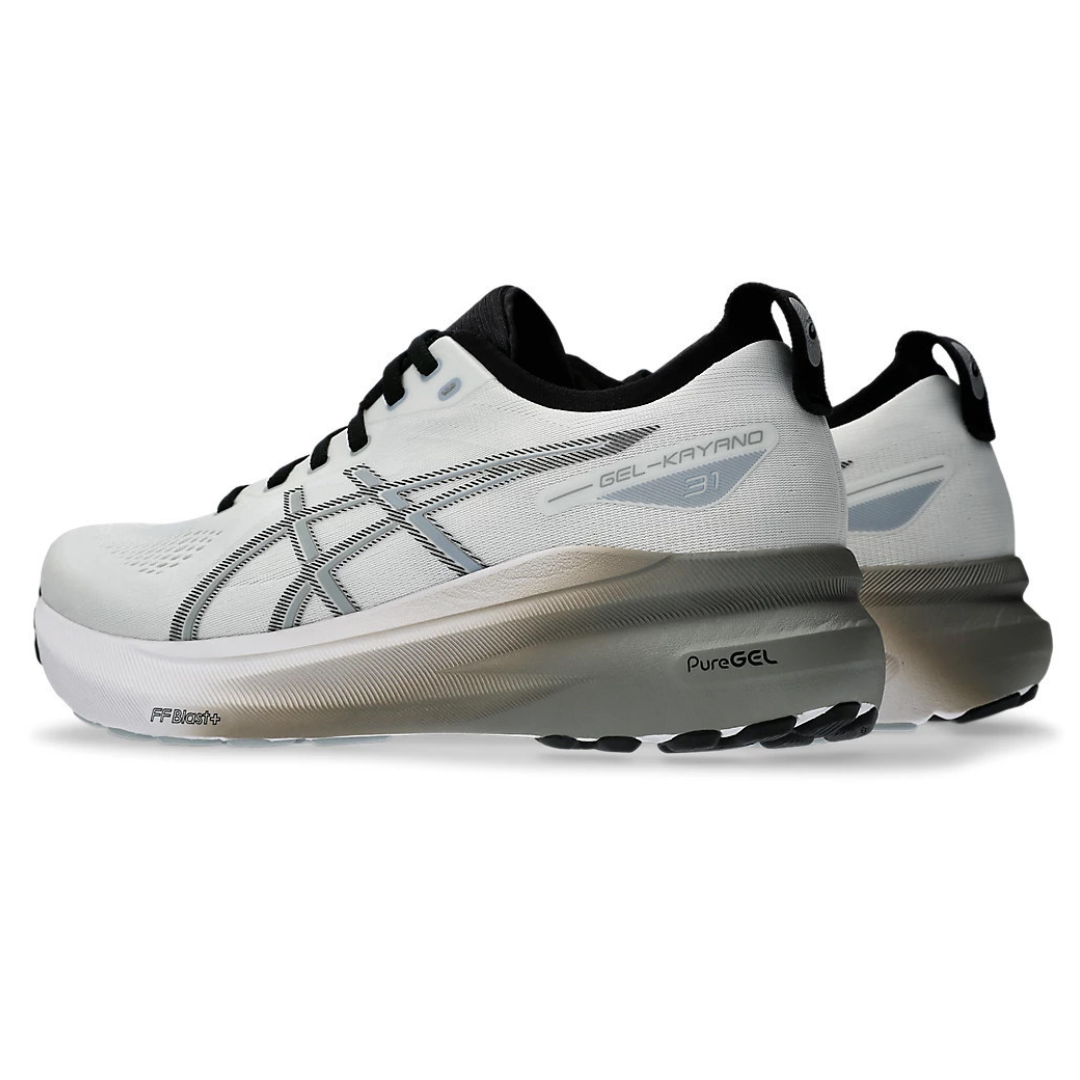 Tênis Asics Gel-Kayano 31 Branco com Cinza e Preto