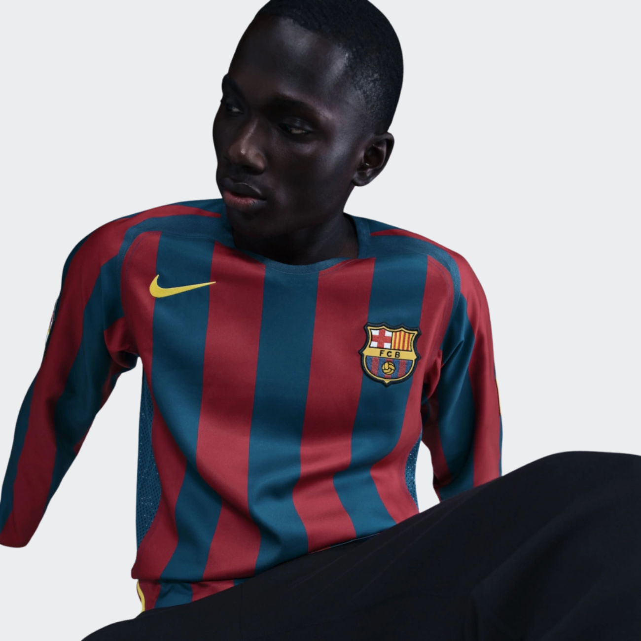 Camisa Barcelona Retrô Home 2005/2006 Manga Longa
