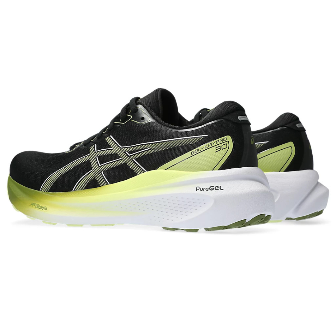 Tênis Asics Gel-Kayano 30 - Preto e Amarelo com Branco