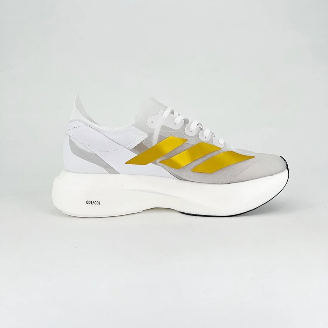 Tênis Adidas Adizero Adios PRO EVO 1 - Branco/Dourado