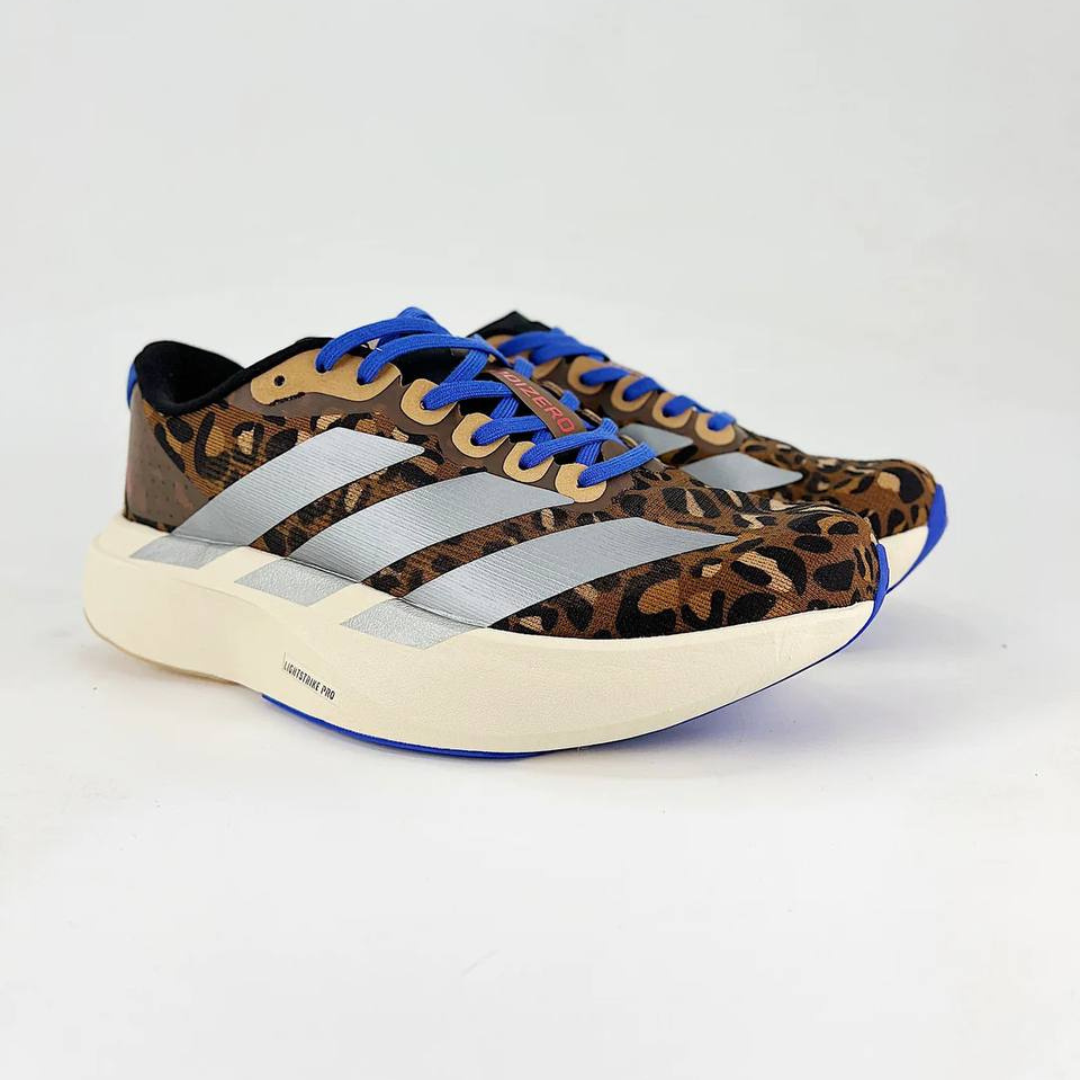Tênis Adidas Adizero EVO SL - Marrom/Cinza Metálico/Azul Lúcido