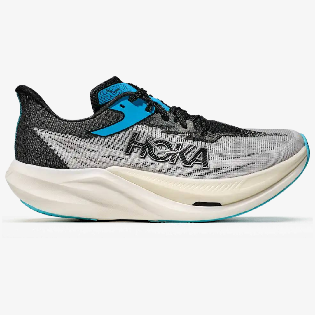 Tênis Hoka Rocket X 3 Unissex - Preto/Cinza/azul