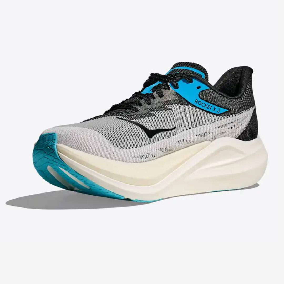 Tênis Hoka Rocket X 3 Unissex - Preto/Cinza/azul