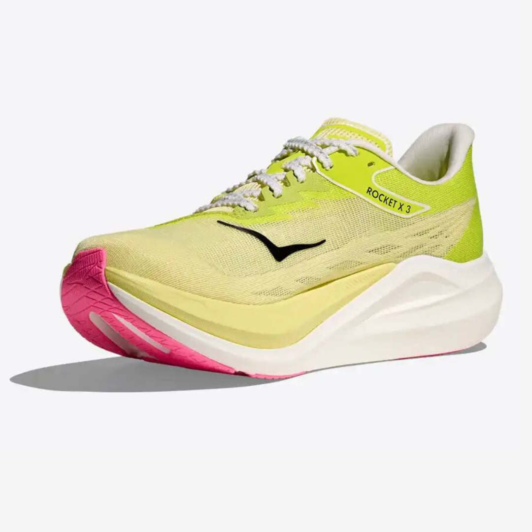 Tênis Hoka Rocket X 3 Unissex - Sunlight/Neon Hoka Citrus