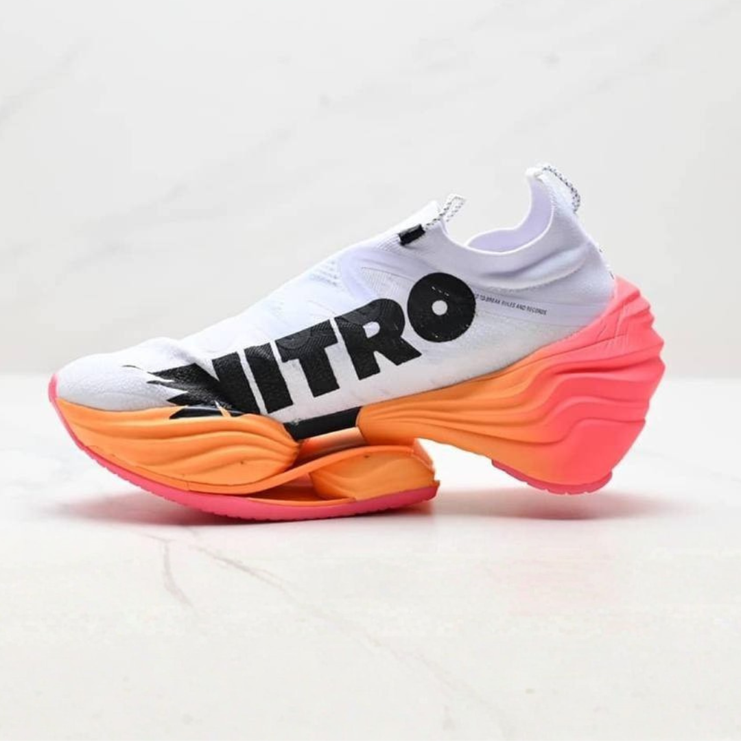Tênis Puma Fast-RB Nitro Elite - Branco/Laranja/Rosa