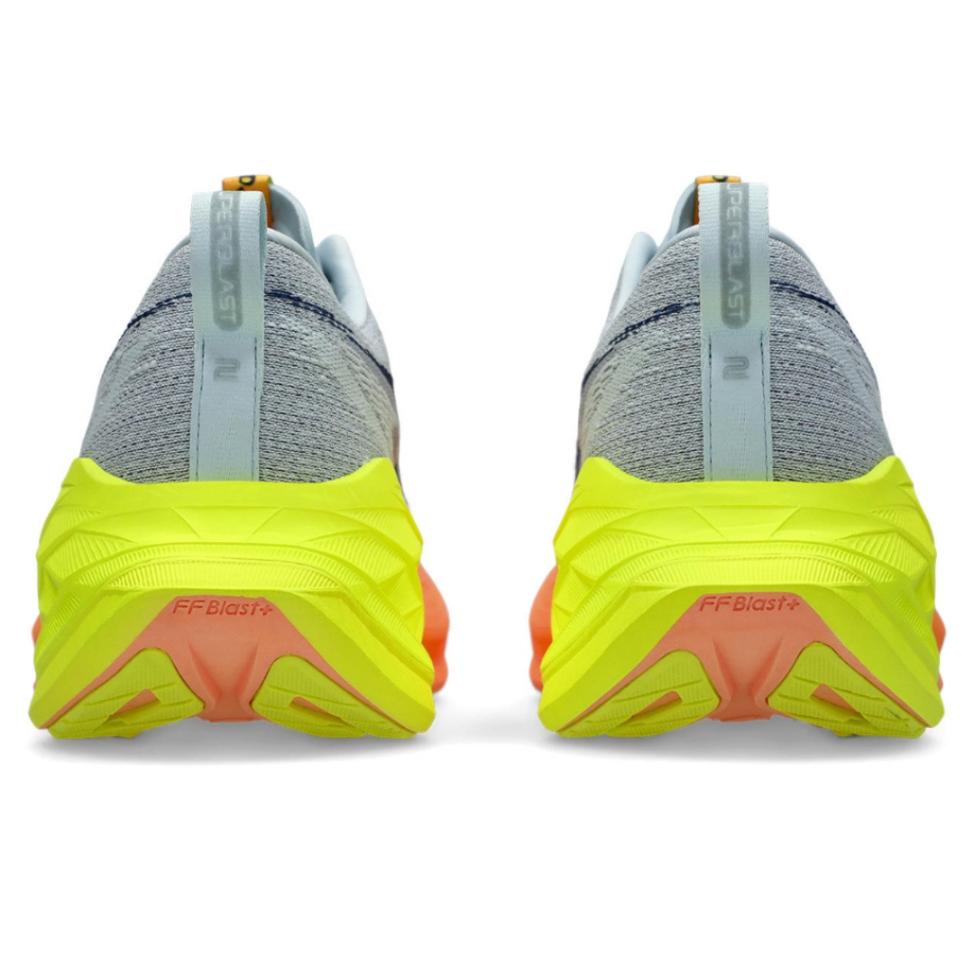 Tênis Asics Superblast 2 Paris - Unissex - Cinza com Verde e Laranja