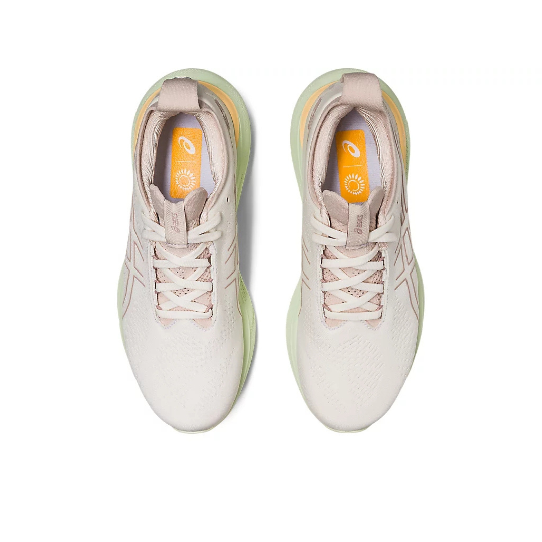 Tênis Asics Gel - Nimbus™ 25 Creme e Verde Claro