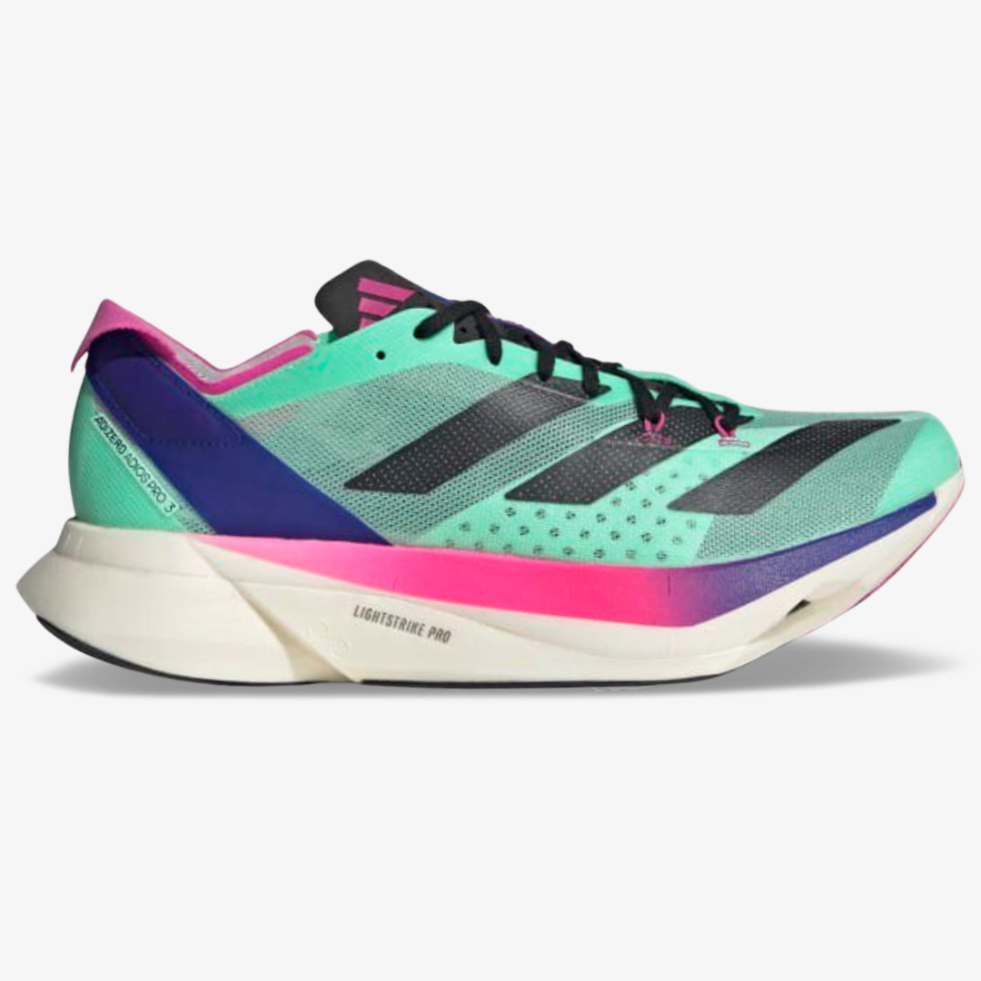 Tênis Adidas Adizero Adios Pro 3 - Verde Água/Preto/Rosa