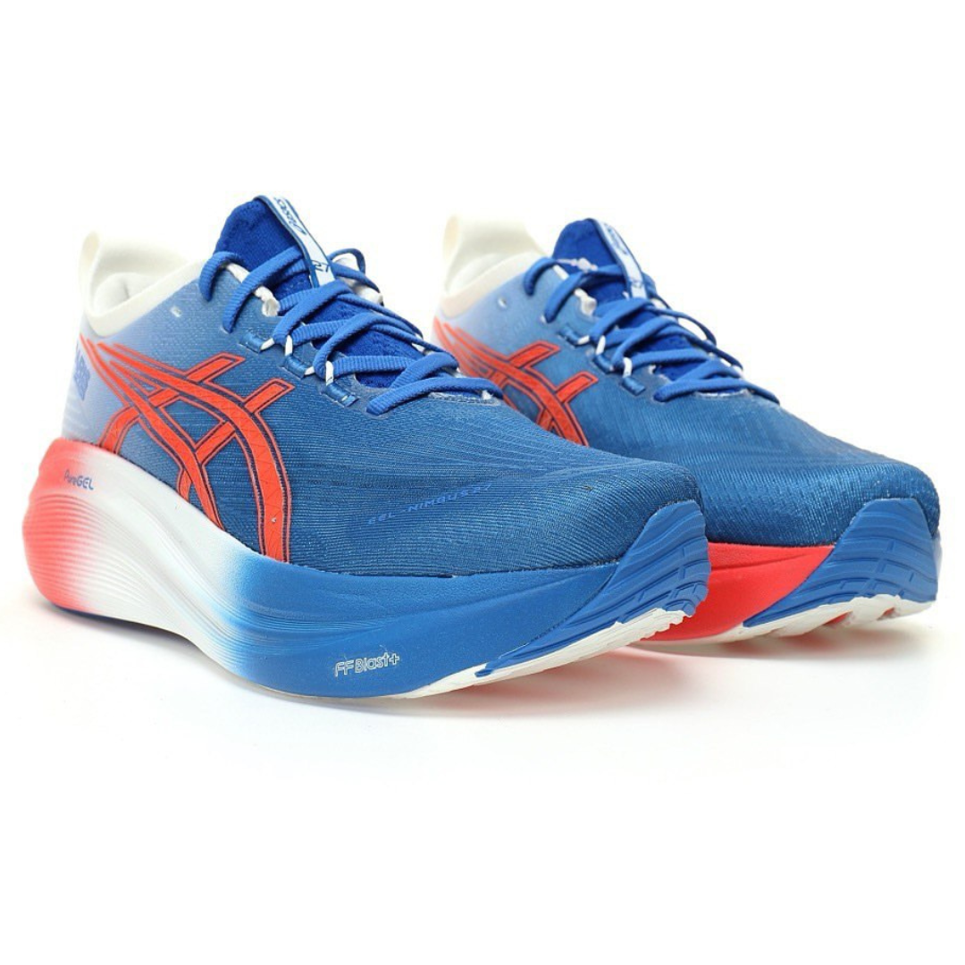 Tênis Asics Gel - Nimbus 27 Paris - Azul/Vermelho/Branco