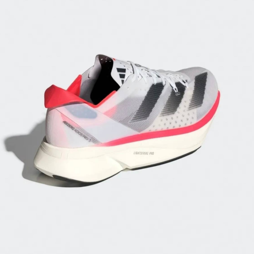 Tênis Adidas Adizero Adios Pro 3 - Branco/Vermelho Solar