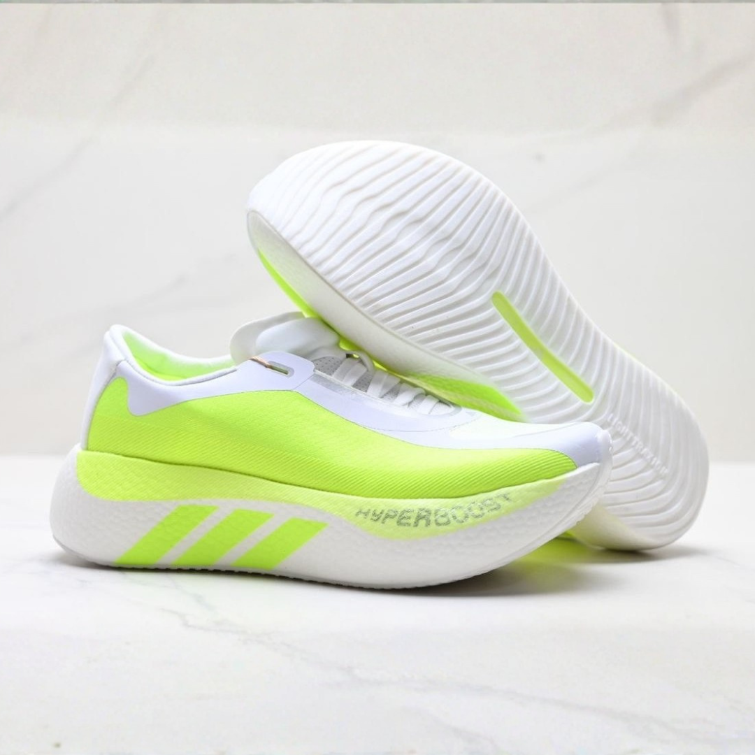 Tênis Adidas Hyperboost Edge - Branco/Verde Neon