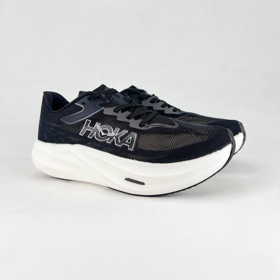 Tênis Hoka Rocket X 3 Unissex - Preto/Branco