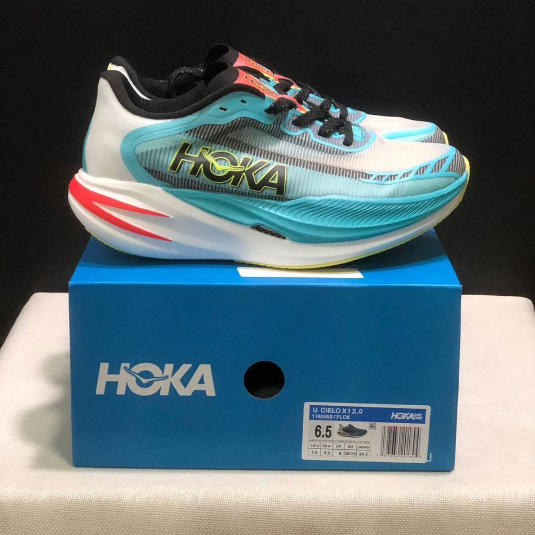 Tênis Hoka Cielo X1 2.0 Unissex - Azul/Branco