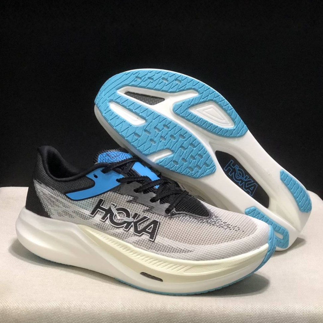 Tênis Hoka Rocket X 3 Unissex - Preto/Cinza/azul