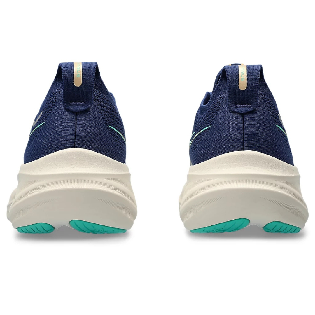 Tênis Asics Gel - Nimbus 26 - Azul Marinho com Creme e Verde