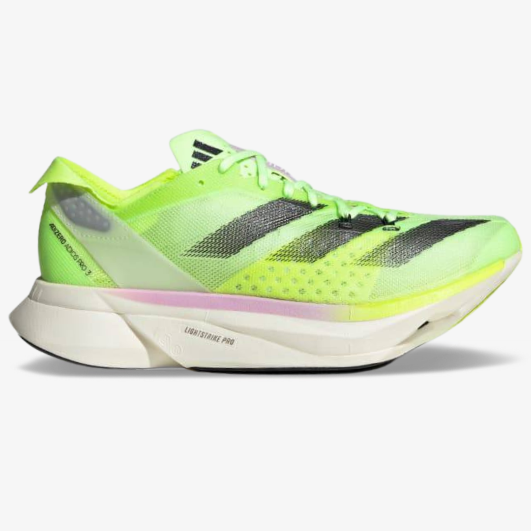 Tênis Adidas Adizero Adios Pro 3 - Verde Neon/Preto/Lilás
