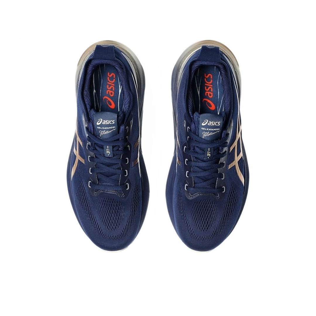 Tênis Asics Gel-Kayano 31 Paris -Platinum - Azul Marinho com Dourado