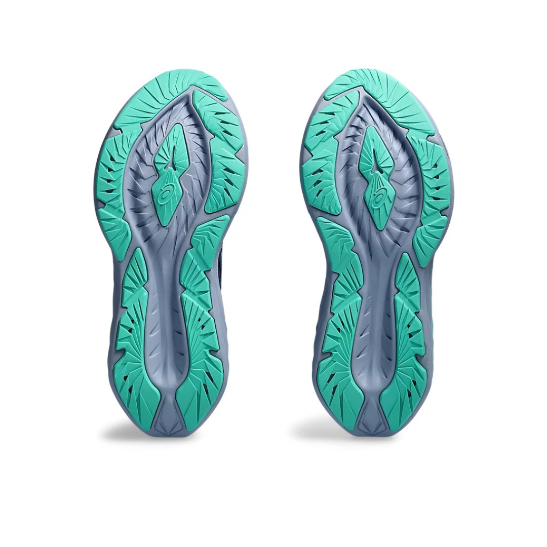Tênis Asics Novablast™ 4 Azul Marinho com Verde e Azul