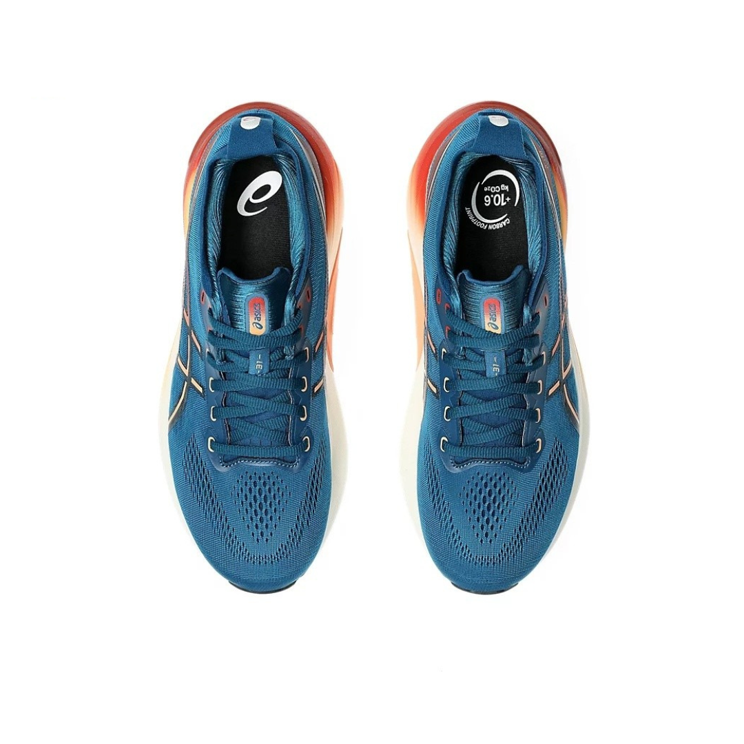 Tênis Asics Gel-Kayano 31 Paris -Platinum - Azul Marinho com Vermelho