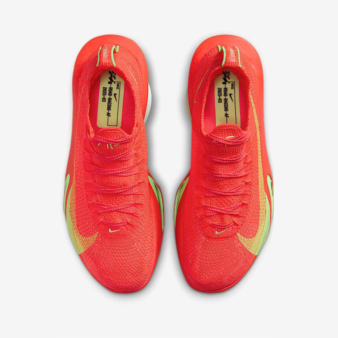Tênis Nike ZoomX ALPHAFLY Next% 3 - Carmesim Bright/Lime Blast/Mint Foam