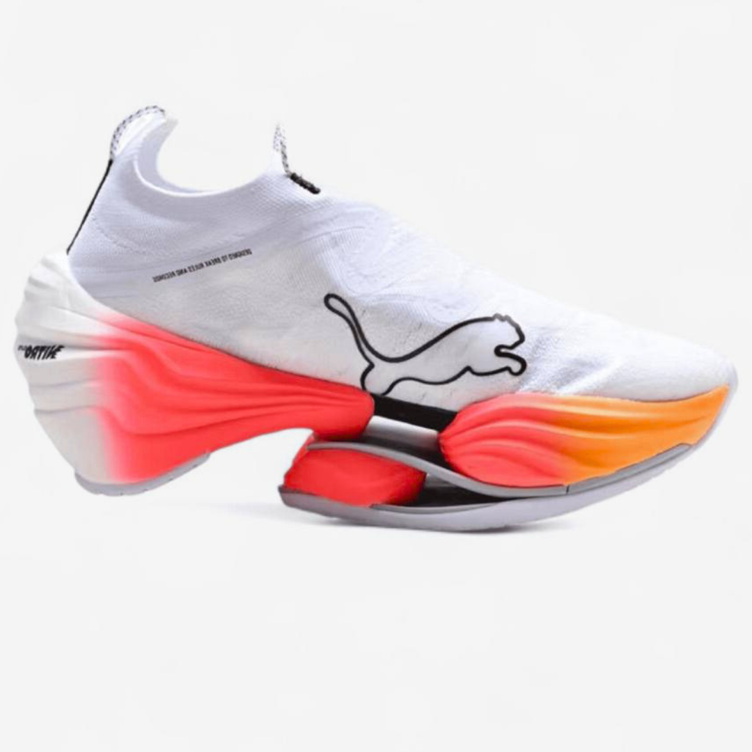 Tênis Puma Fast-RB Nitro Elite - Branco/Rosa/Laranja