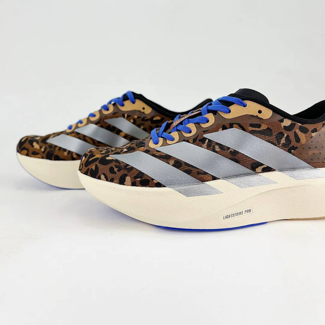 Tênis Adidas Adizero EVO SL - Marrom/Cinza Metálico/Azul Lúcido