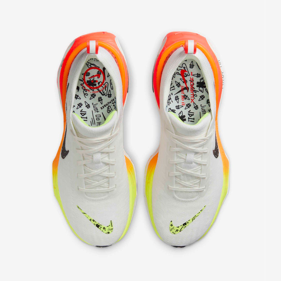 Tênis Nike Invincible Run 3 White Bright Crimson