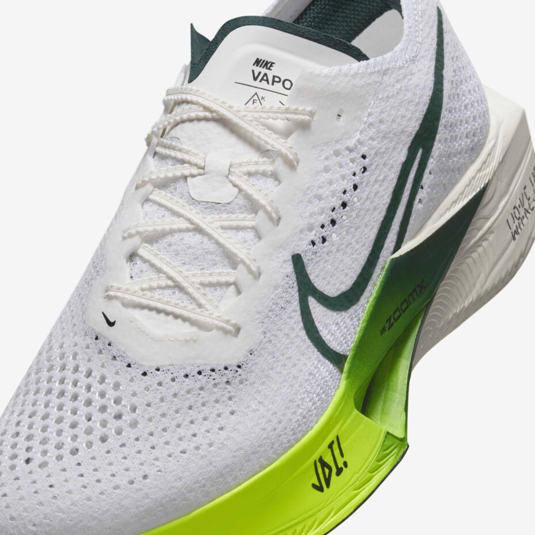 Tênis Nike Air Zoom X Vaporfly Next%3 Road Racing - Branco/Verde Pro