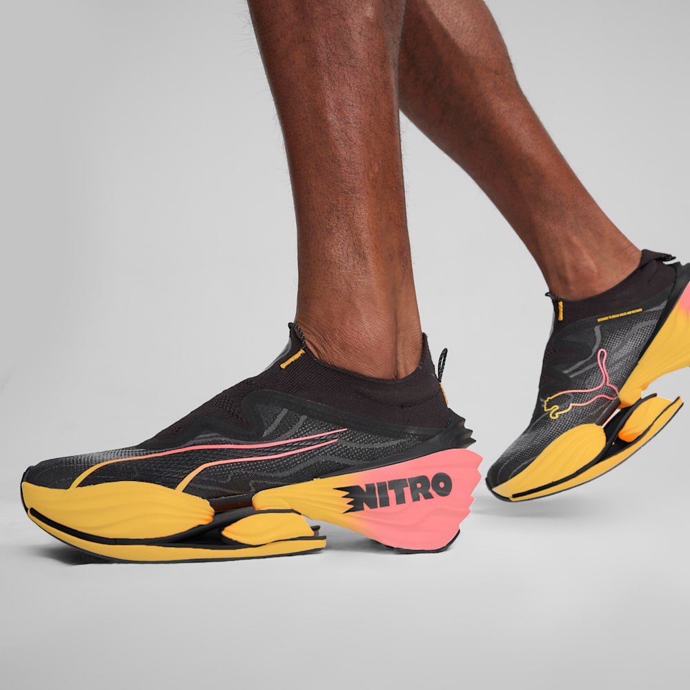 Tênis Puma Fast-RB Nitro Elite - Preto/Laranja/Rosa