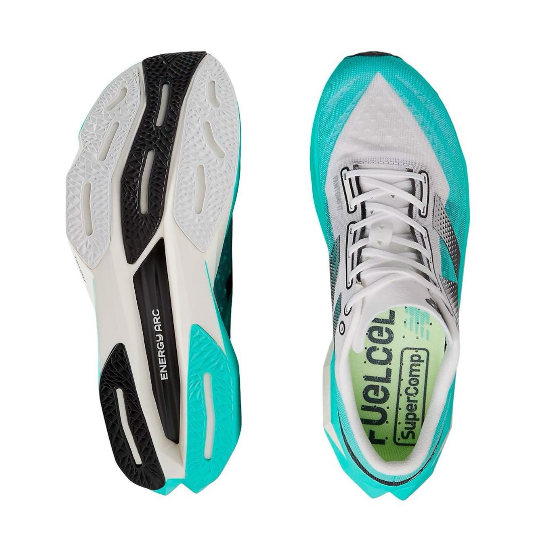 Tênis New Balance Fuelcell Supercomp Elite V4 - Turquesa/Branco