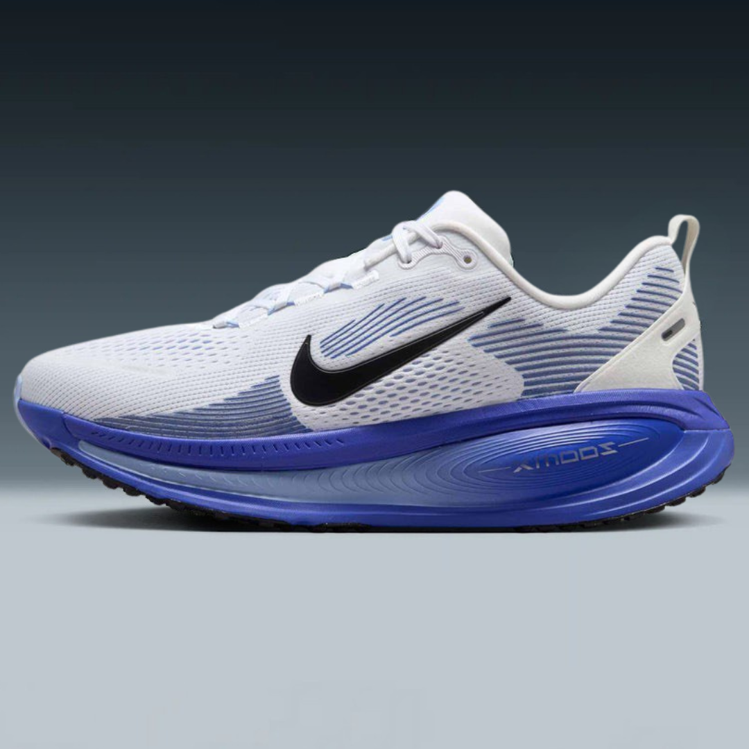 Tênis Nike Vomero 18 - Branco/Azul Marinho