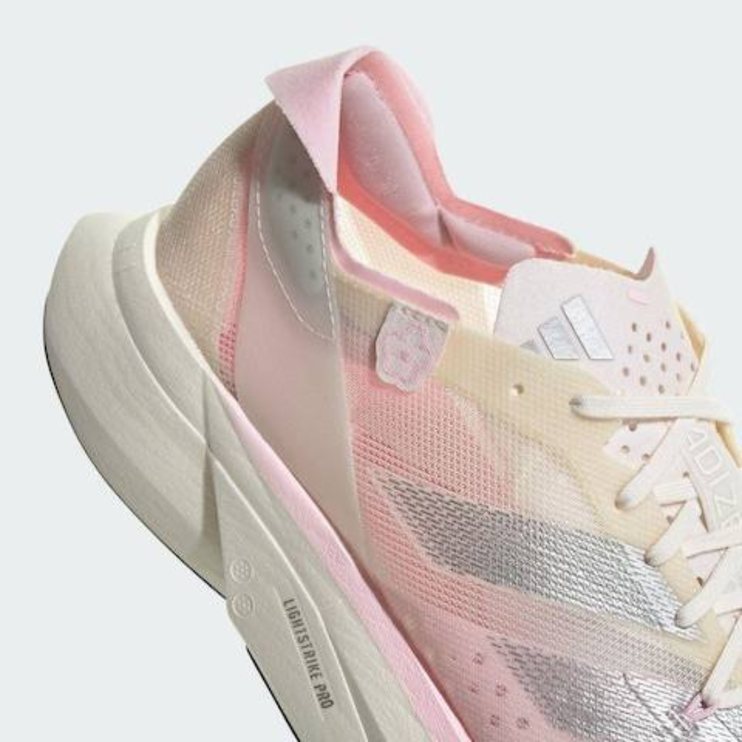 Tênis Adidas Adizero Adios Pro 3 - Branco/Rosa Claro