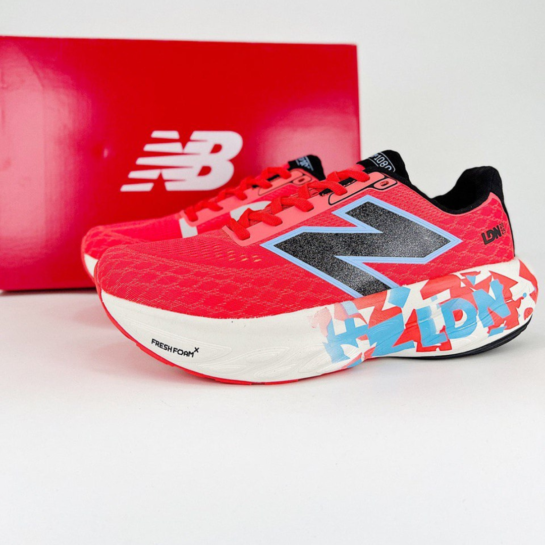 Tênis New Balance Fresh Foam X 1080 V14 London - Vermelho