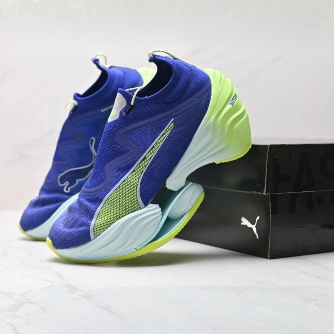 Tênis Puma Fast-RB Nitro Elite - Azul/Verde