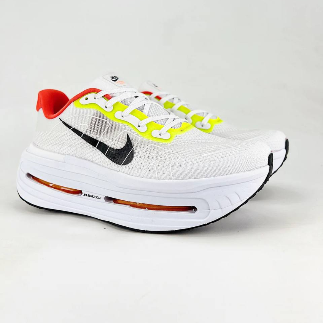 Tênis Nike Vomero Premium - Branco/Vermelho/Verde Neon