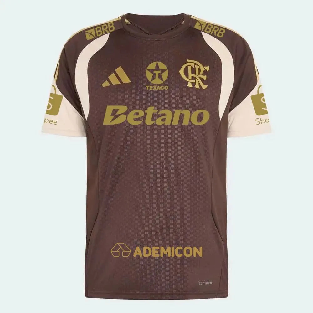 Camisa Adidas Flamengo Treino 2026/27 Torcedor Com Patrocínios