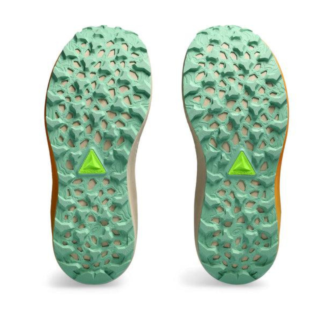 Tênis Asics Trabuco Max 3 - Bege/Laranja/Verde