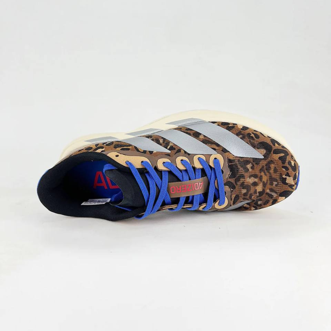 Tênis Adidas Adizero EVO SL - Marrom/Cinza Metálico/Azul Lúcido