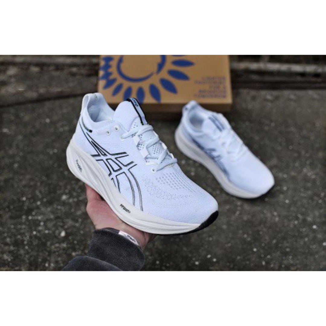 Tênis Asics Gel - Nimbus 26 - Branco Preto
