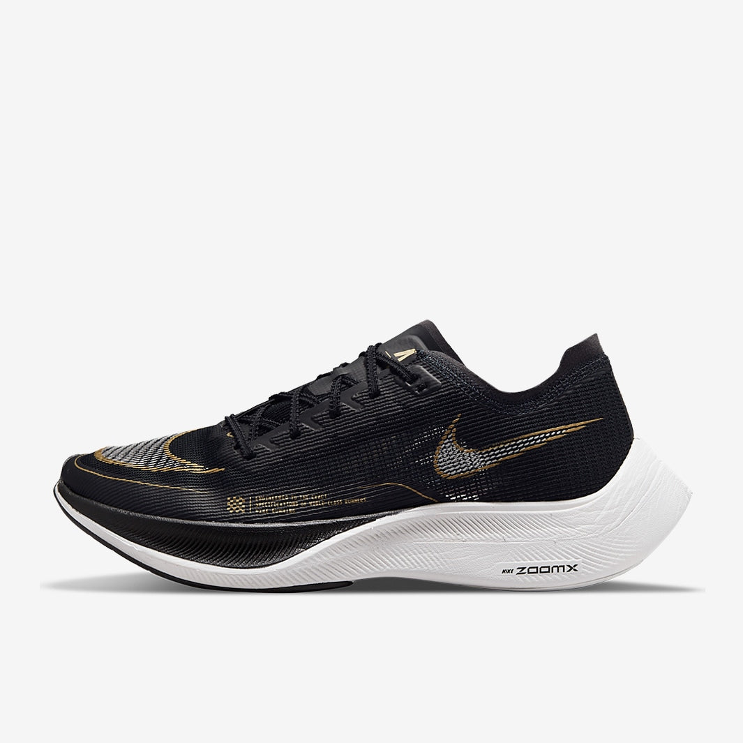 Tênis Nike Air Zoom Vaporfly Next% 2 Black Metallic Gold Coin