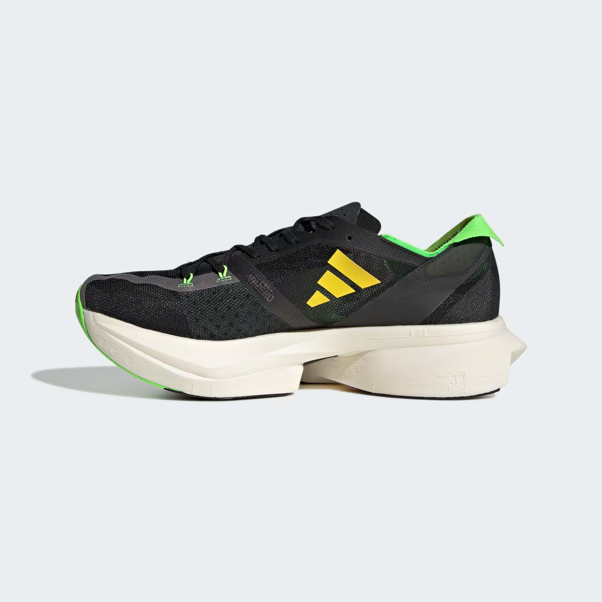 Tênis Adidas adizero Adios Pro 3 Core Black Solar Green