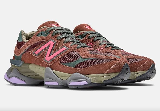 Tênis New Balance 9060 Burgundy Pink