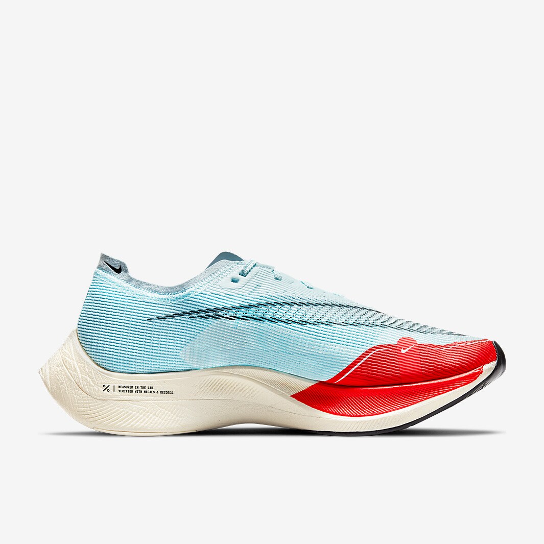 Tênis Nike Air Zoom Vaporfly Next% 2 Glacier Blue Red-Pale Ivory