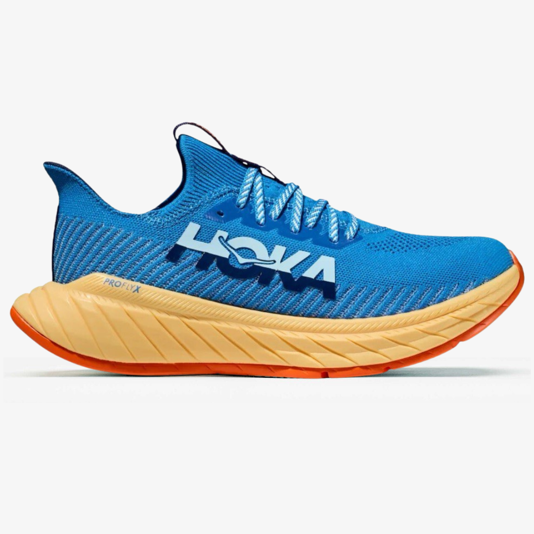 Tênis Hoka Carbon X3 - Azul/Laranja