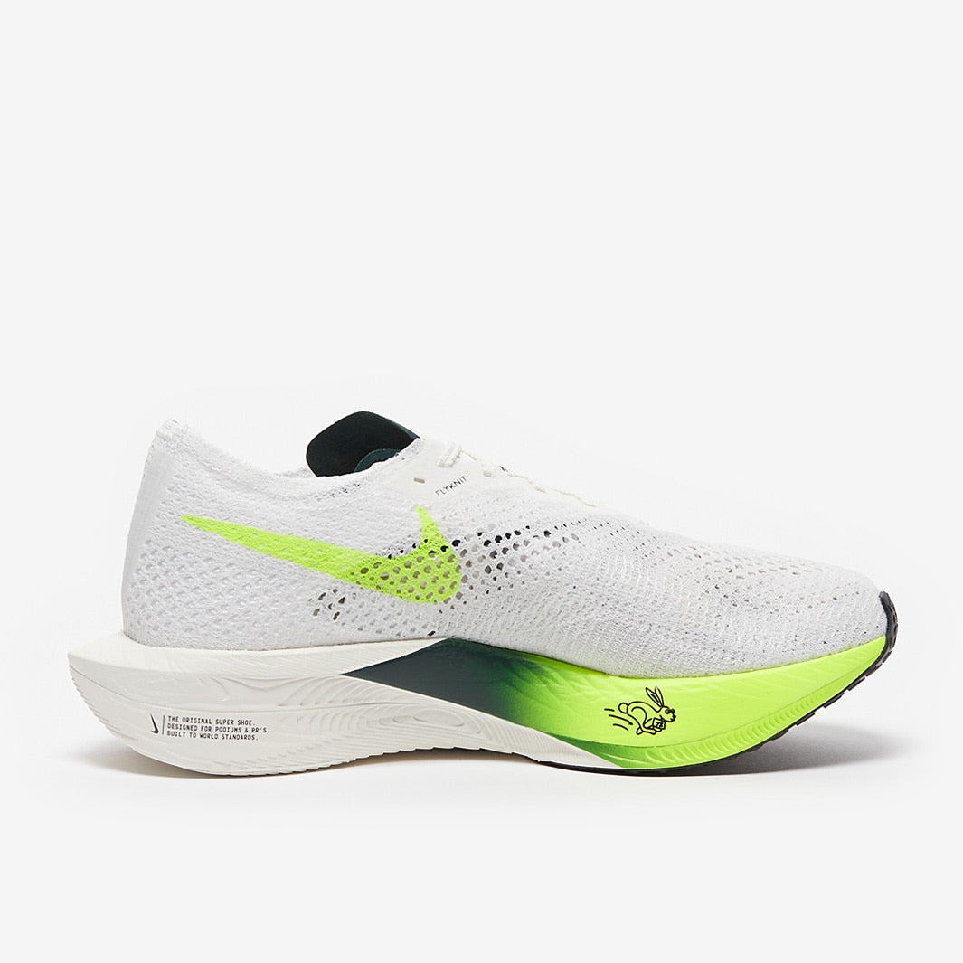 Tênis Nike Air Zoom Vaporfly Next% Flyknit 3 Wake Up White Pro Green