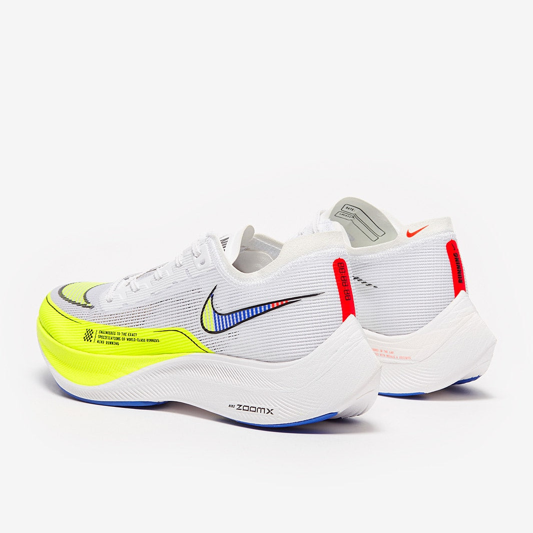 Tênis Nike Air Zoom Vaporfly Next% 2 White Volt Racer Blue