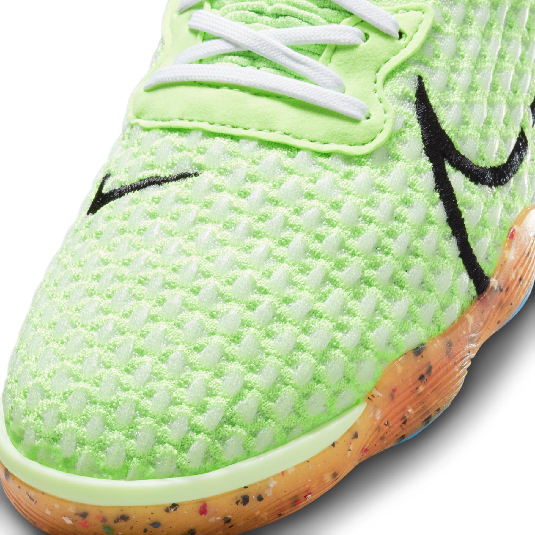Chuteira Nike ReactGato Futsal - Fluorescent Green/Navy Blue